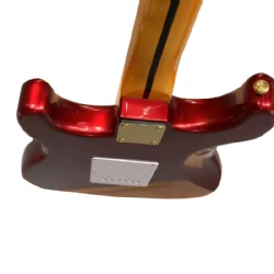 Factory High Quality Professional Performance OEM Catalpa Wood Material Two Pickup Five Speed Stitch Electric Guitar